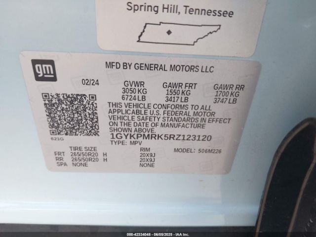 2024 CADILLAC LYRIQ 1GYKPMRK5RZ123120 Photo 8