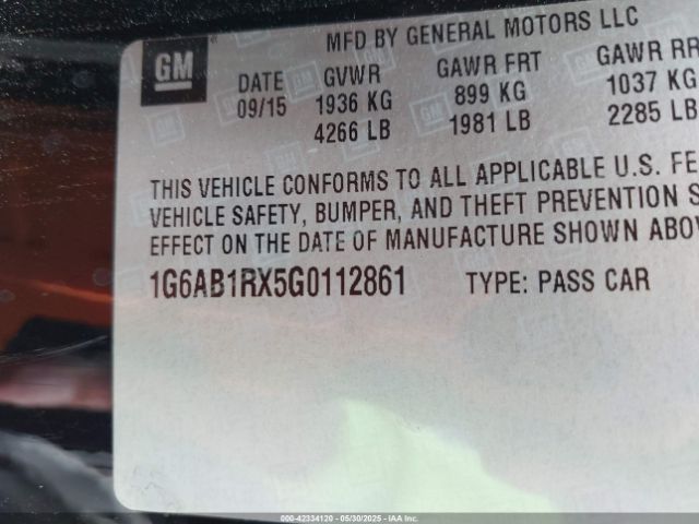 2016 CADILLAC ATS 1G6AB1RX5G0112861 Photo 8