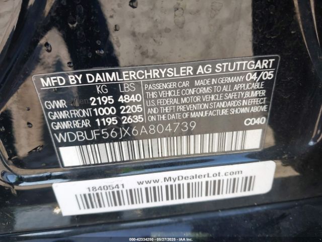 2006 MERCEDES-BENZ E 350 WDBUF56JX6A804739 Photo 8