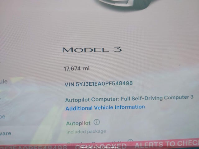 2023 TESLA MODEL 3 5YJ3E1EA0PF548498 Photo 6