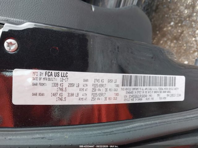 2018 DODGE GRAND CARAVAN 2C4RDGBG2JR160340 Photo 8