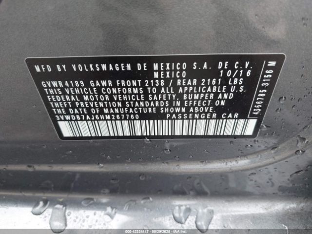 3VWDB7AJ6HM267760 Volkswagen Jetta 1.4t Se