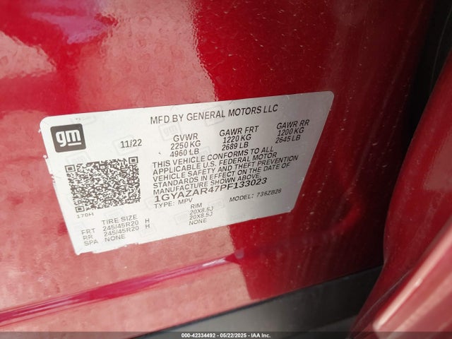 2023 CADILLAC XT4 1GYAZAR47PF133023 Photo 8