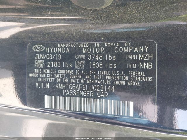 2020 HYUNDAI VELOSTER KMHTG6AF6LU023144 Photo 8