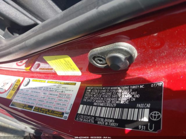 NMTKHMBX3JR026219 Toyota 3zr-fae