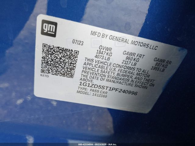 2023 CHEVROLET MALIBU 1G1ZD5ST1PF240996 Photo 8
