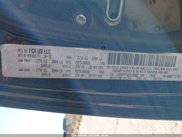 1C6RR7PT3GS136862 RAM 2016
