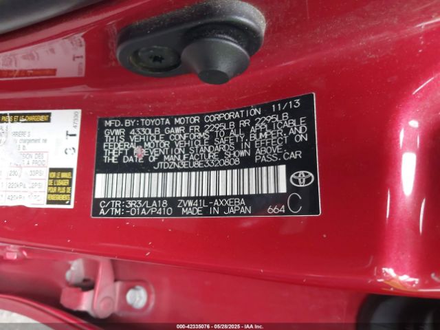 JTDZN3EU8E3320808 Toyota Prius V Five