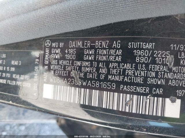 1998 MERCEDES-BENZ C 230 WDBHA23G3WA581659 Photo 8