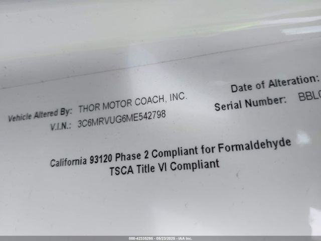 2022 RAM PROMASTER 3500 3C6MRVUG6ME542798 Photo 8