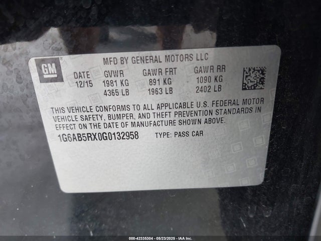 2016 CADILLAC ATS 1G6AB5RX0G0132958 Photo 8