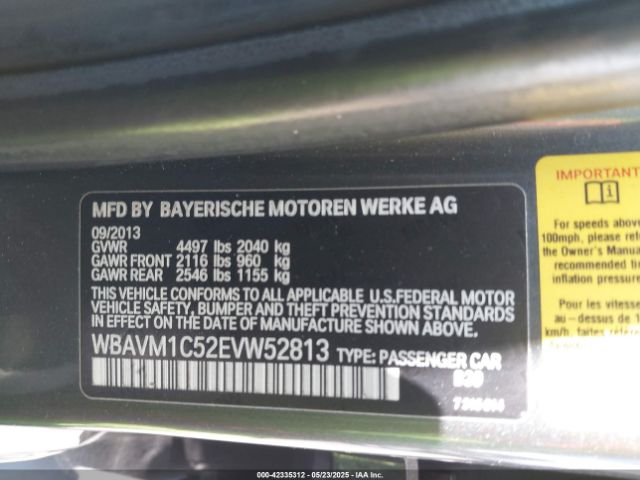 WBAVM1C52EVW52813 BMW X1 Sdrive28i