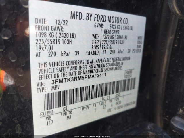 2023 FORD MUSTANG MACH-E 3FMTK3RM5PMA13411 Photo 8