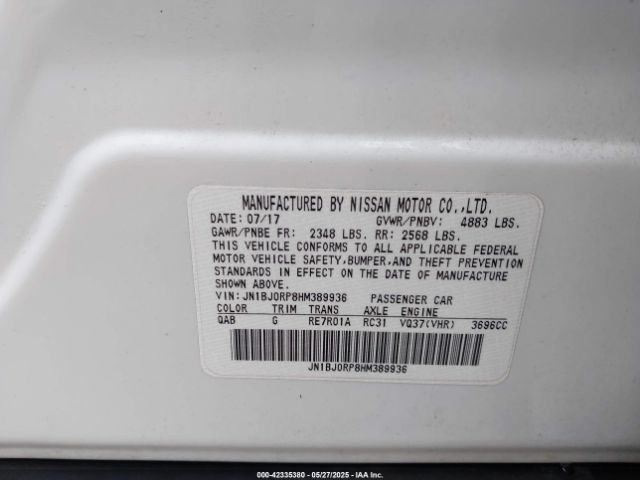 2017 INFINITI QX50 JN1BJ0RP8HM389936 Photo 8