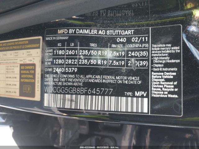 2011 MERCEDES-BENZ GLK 350 WDCGG5GB8BF645777 Photo 8