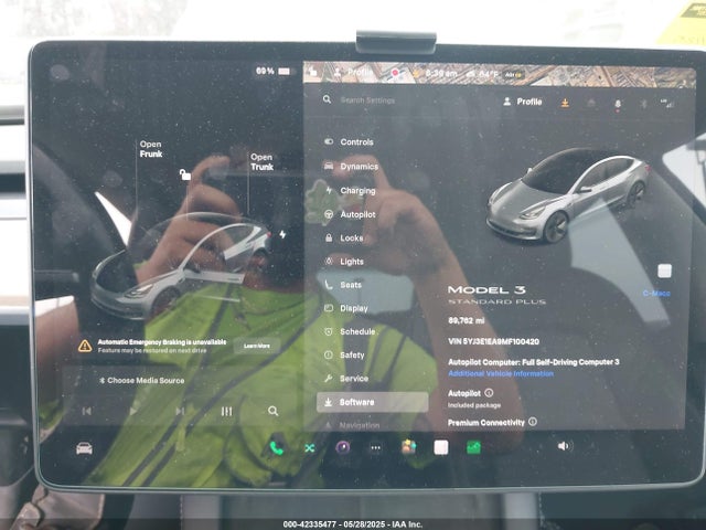 5YJ3E1EA9MF100420 Tesla MODEL 3