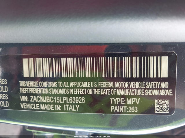 ZACNJBC15LPL63926 Jeep Renegade