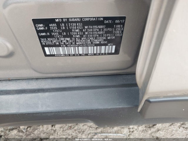 4S4BSAFC4J3218304 Subaru u5