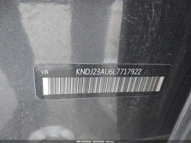 KNDJ23AU6L7717922 KIA mpi nu