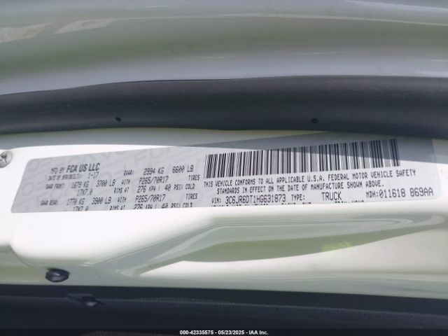 2017 RAM 1500 3C6JR6DT1HG631873 Photo 8