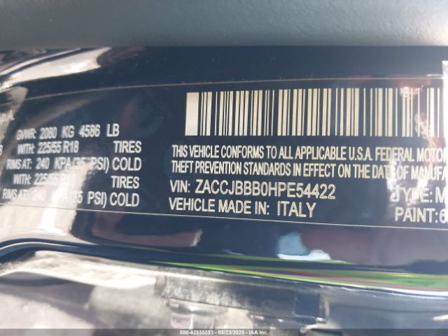 2017 JEEP RENEGADE ZACCJBBB0HPE54422 Photo 8