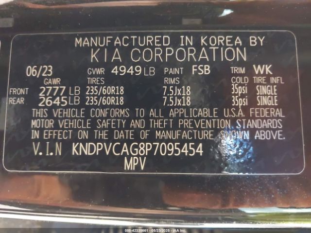 2023 KIA SPORTAGE HYBRID KNDPVCAG8P7095454 Photo 8