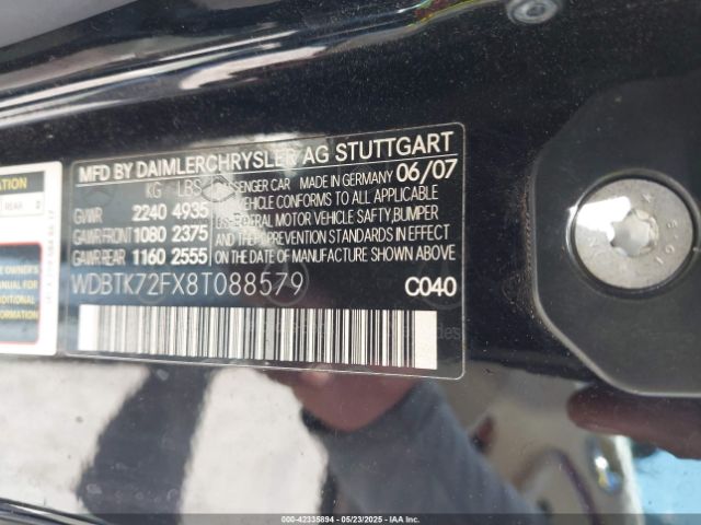 2008 MERCEDES-BENZ CLK 550 WDBTK72FX8T088579 Photo 8