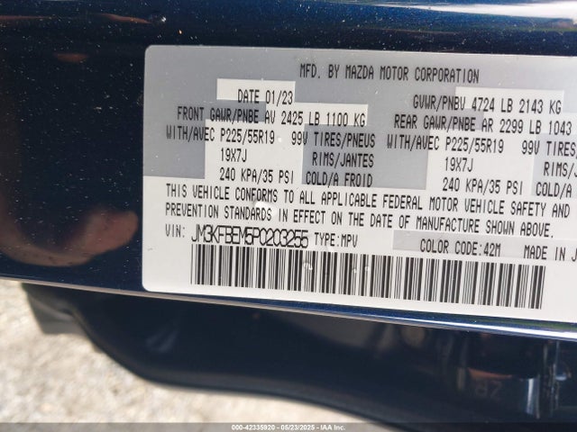 Mazda pyud 2023 JM3KFBEM5P0203255 Image 9