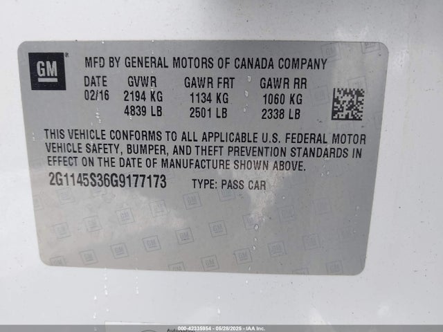 2G1145S36G9177173 Chevrolet IMPALA 2LZ