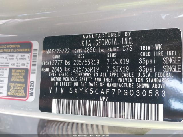 2023 KIA SPORTAGE 5XYK5CAF7PG030583 Photo 8