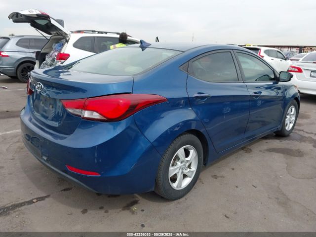 KMHDH4AE8EU163065 Hyundai ELANTRA SE