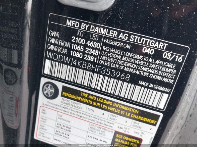 WDDWJ4KB8HF353968 Mercedes-Benz m274