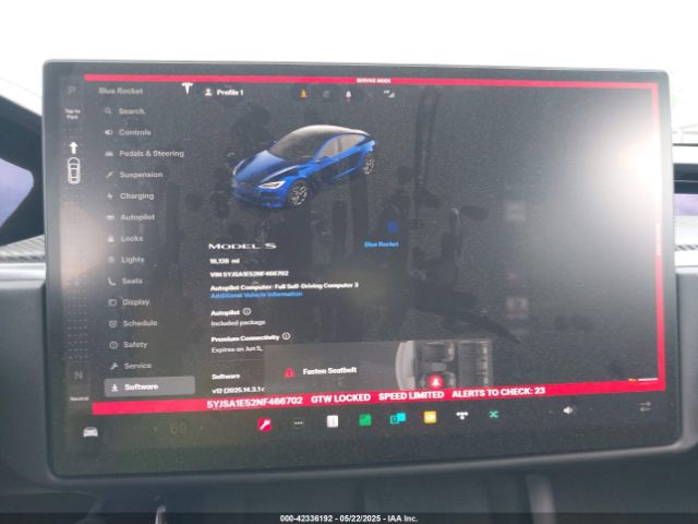 5YJSA1E52NF466702 Tesla Model S Dual Motor All-wheel Drive