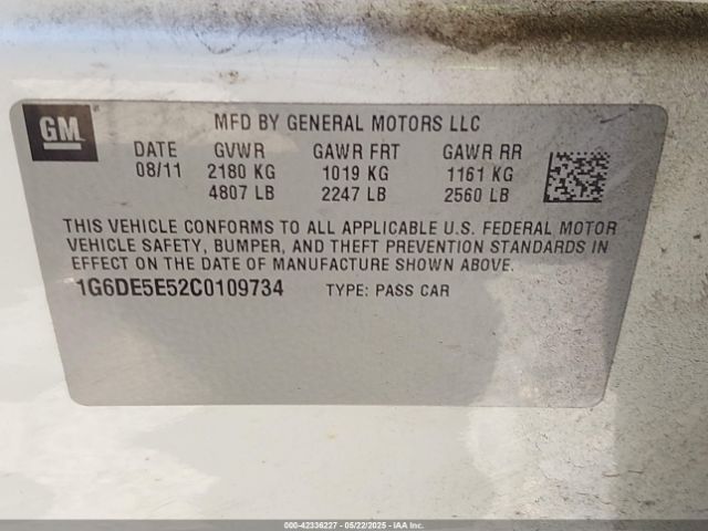 2012 CADILLAC CTS 1G6DE5E52C0109734 Photo 8