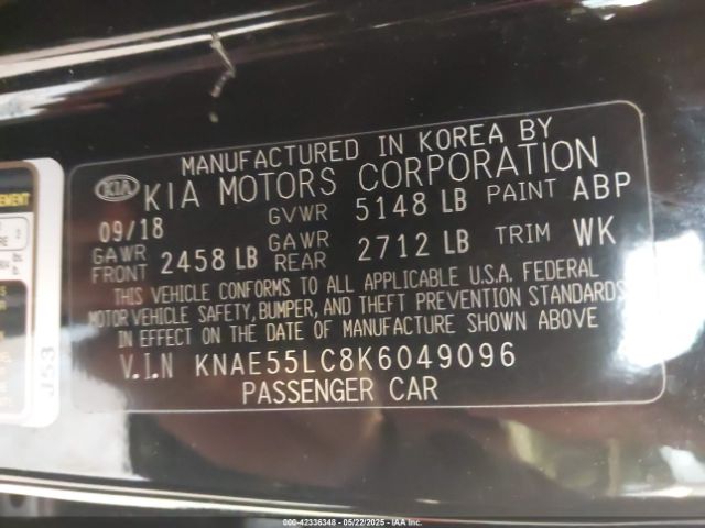 2019 KIA STINGER KNAE55LC8K6049096 Photo 8