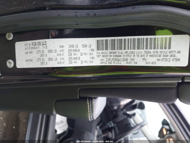 Продажа на аукционе авто 2016 Jeep Cherokee Altitude, vin: 1C4PJMCBXGW112540, номер лота: 42336449