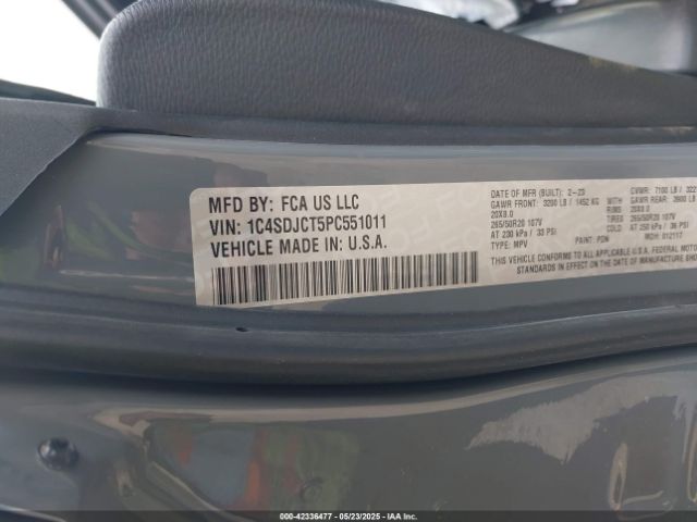 2023 DODGE DURANGO 1C4SDJCT5PC551011 Photo 8