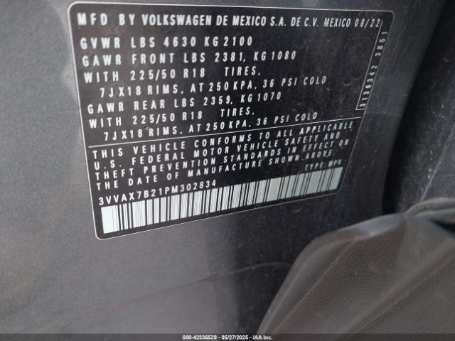 2023 VOLKSWAGEN TAOS 3VVAX7B21PM302834 Photo 8