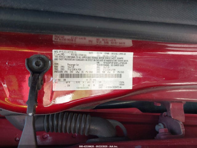1FADP3F20EL278528 Ford FOCUS SE