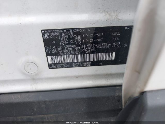 JTMH1RFV0LD053804 Toyota a25a-fks