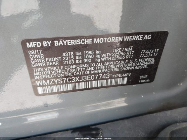 2018 MINI COUNTRYMAN WMZYS7C3XJ3E07743 Photo 8