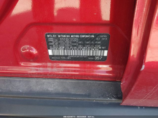 2019 MITSUBISHI OUTLANDER SPORT JA4AR3AU6KU007957 Photo 8