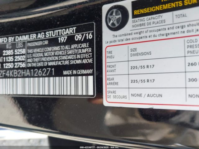 2017 MERCEDES-BENZ E 300 WDDZF4KB2HA126271 Photo 8