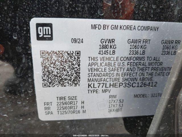 2025 CHEVROLET TRAX KL77LHEP3SC126412 Photo 8