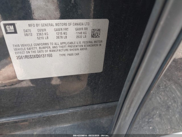 2013 CADILLAC XTS 2G61R5S3XD9131160 Photo 8