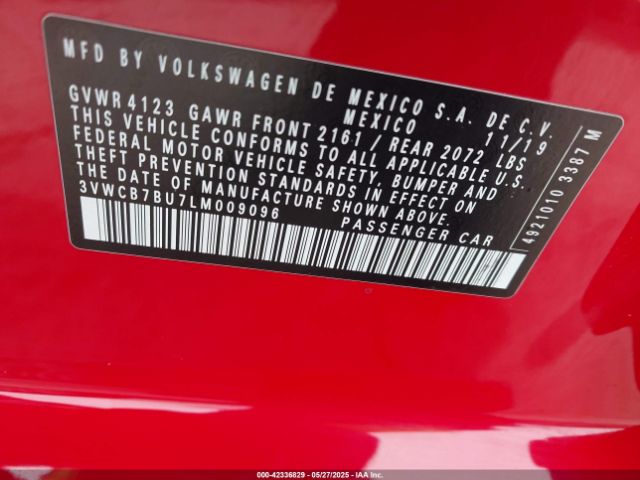 2020 VOLKSWAGEN JETTA 3VWCB7BU7LM009096 Photo 8