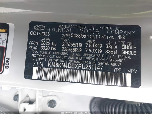Hyundai 2024 2024 KM8KN4DEXRU251147 Image 9