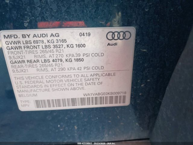 2019 AUDI E-TRON WA1VABGE0KB009718 Photo 8
