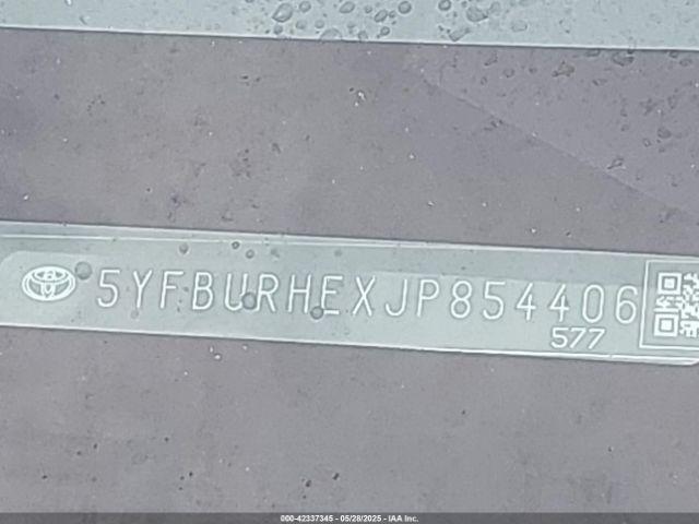 5YFBURHEXJP854406 Toyota Corolla L/le/se/xle/xse
