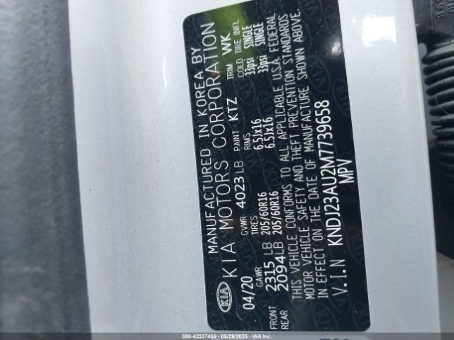 2021 KIA SOUL KNDJ23AU2M7739658 Photo 8